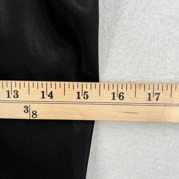 ENZA COSTA Satin Bias Slip Dress Womens XL Black Maxi V-neck Spaghetti Strap - Picture 15 of 16